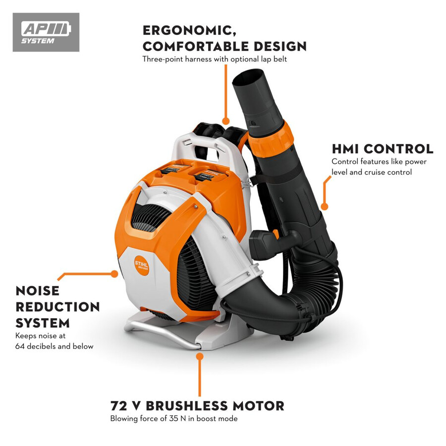 bra 600 battery backpack blower