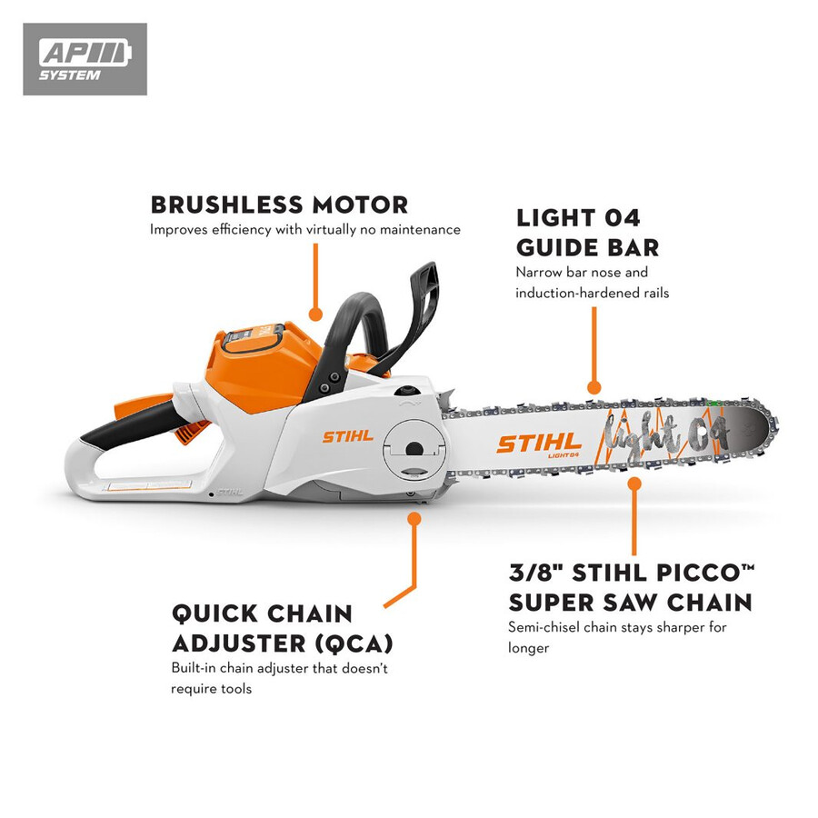 msa 200 battery powered chainsaw