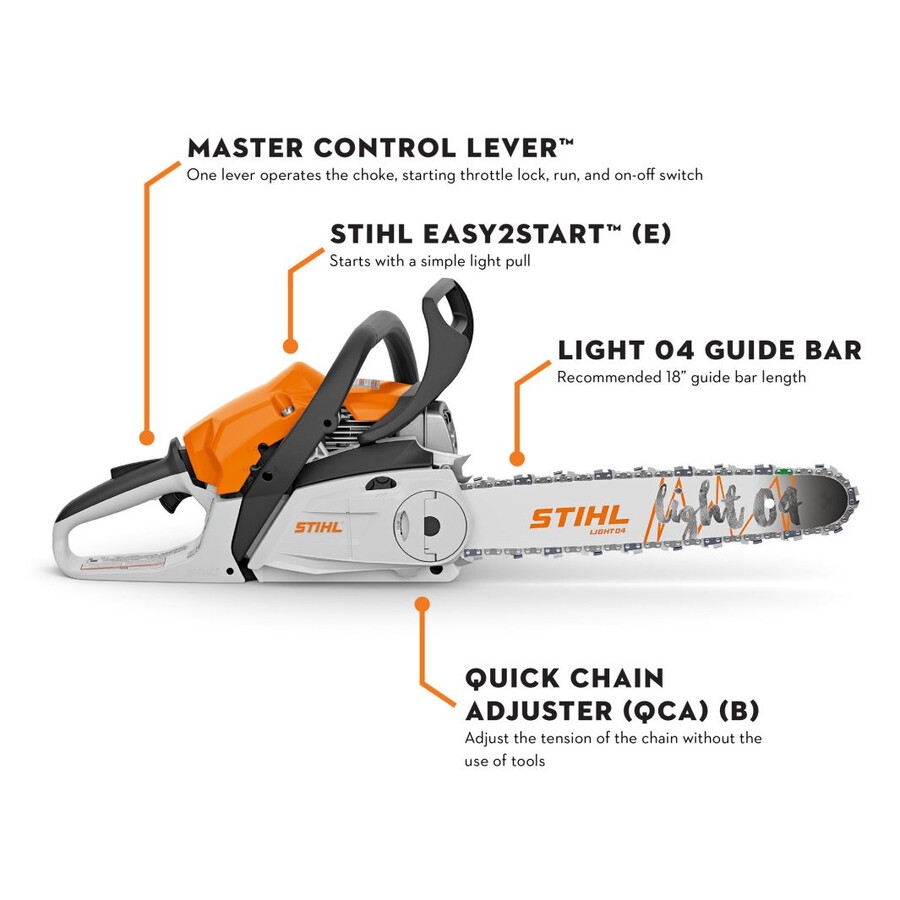 ms 212 gasoline chainsaw