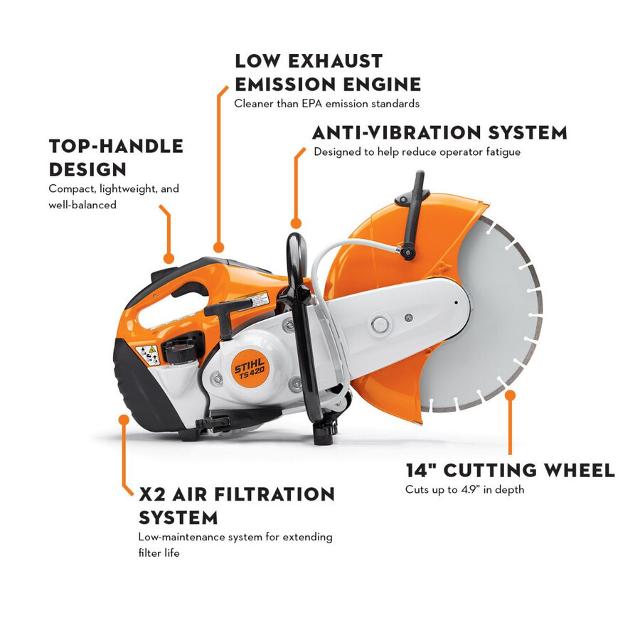 ts 420 gasoline cut-off machine