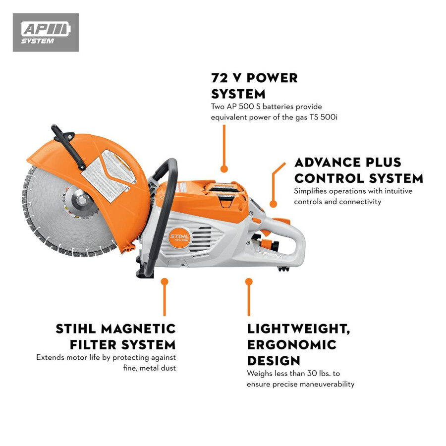 tsa 500 battery powered cut-off machine