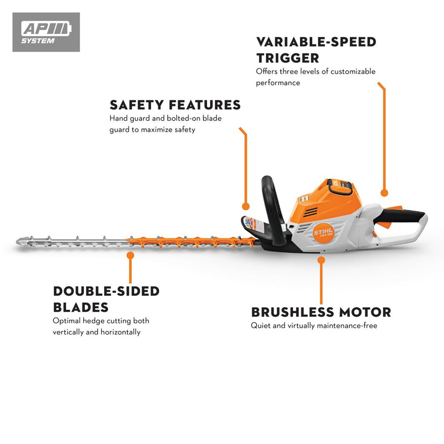 hsa 100 battery powered hedge trimmer