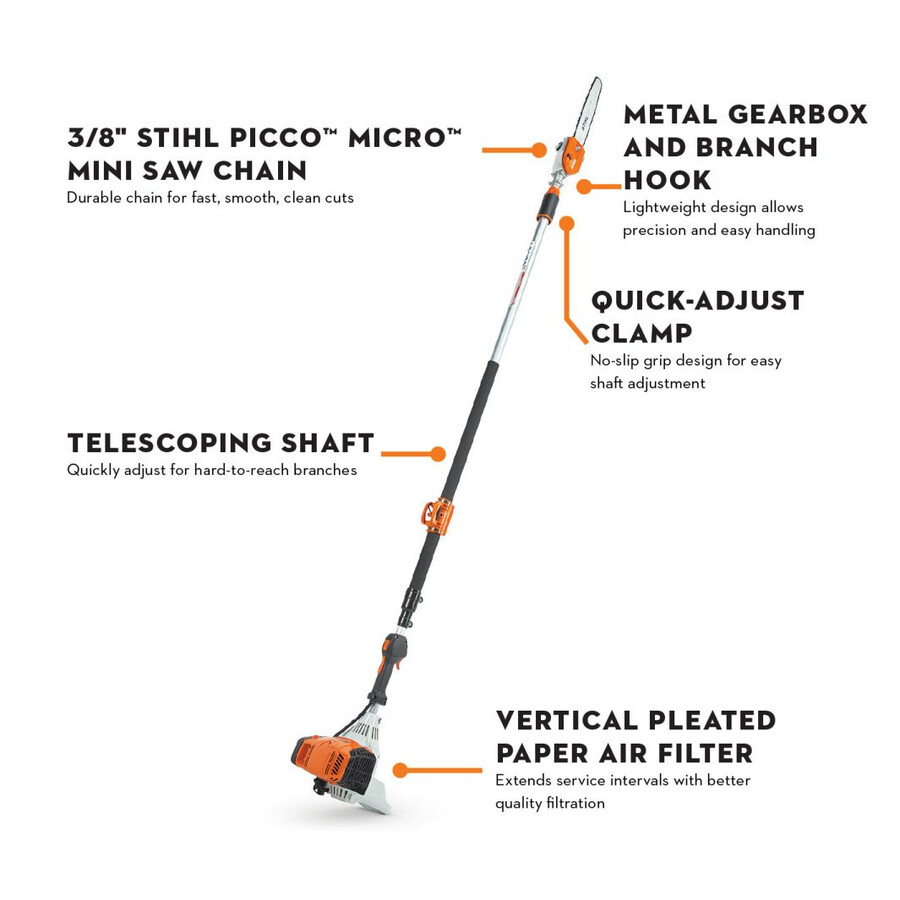 ht 135 gasoline pole pruner