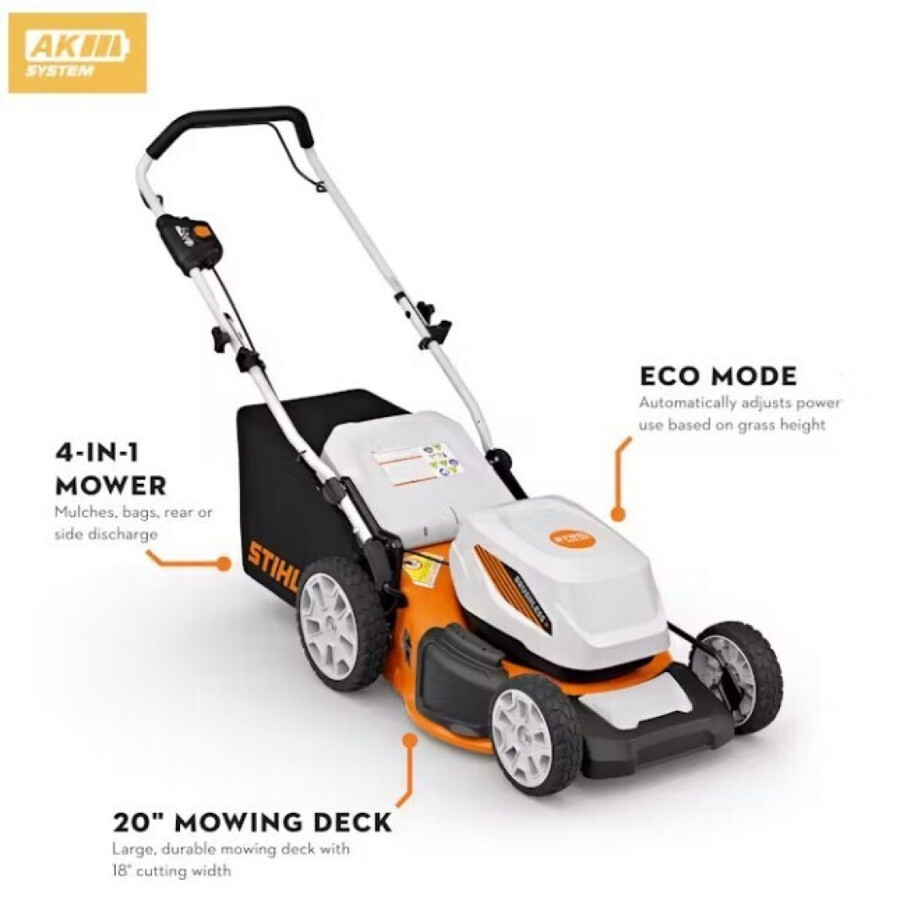 rma 348 battery powered lawn mower