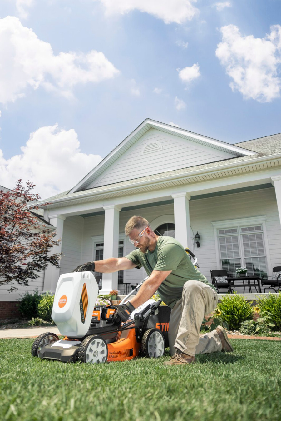rma 348 battery powered lawn mower