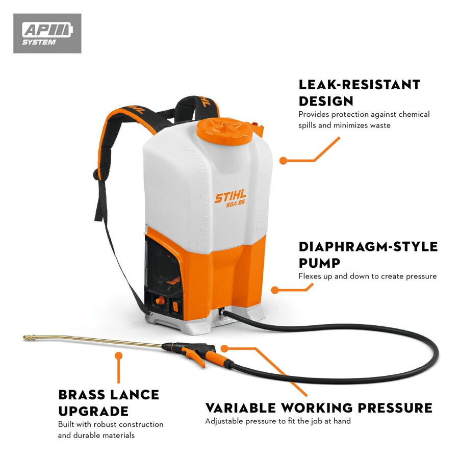 sga 85 battery powered sprayer