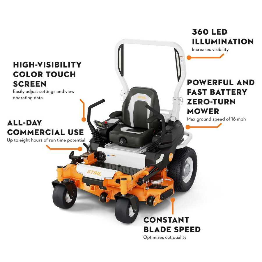 stihl rza 700 series battery zero-turn mower